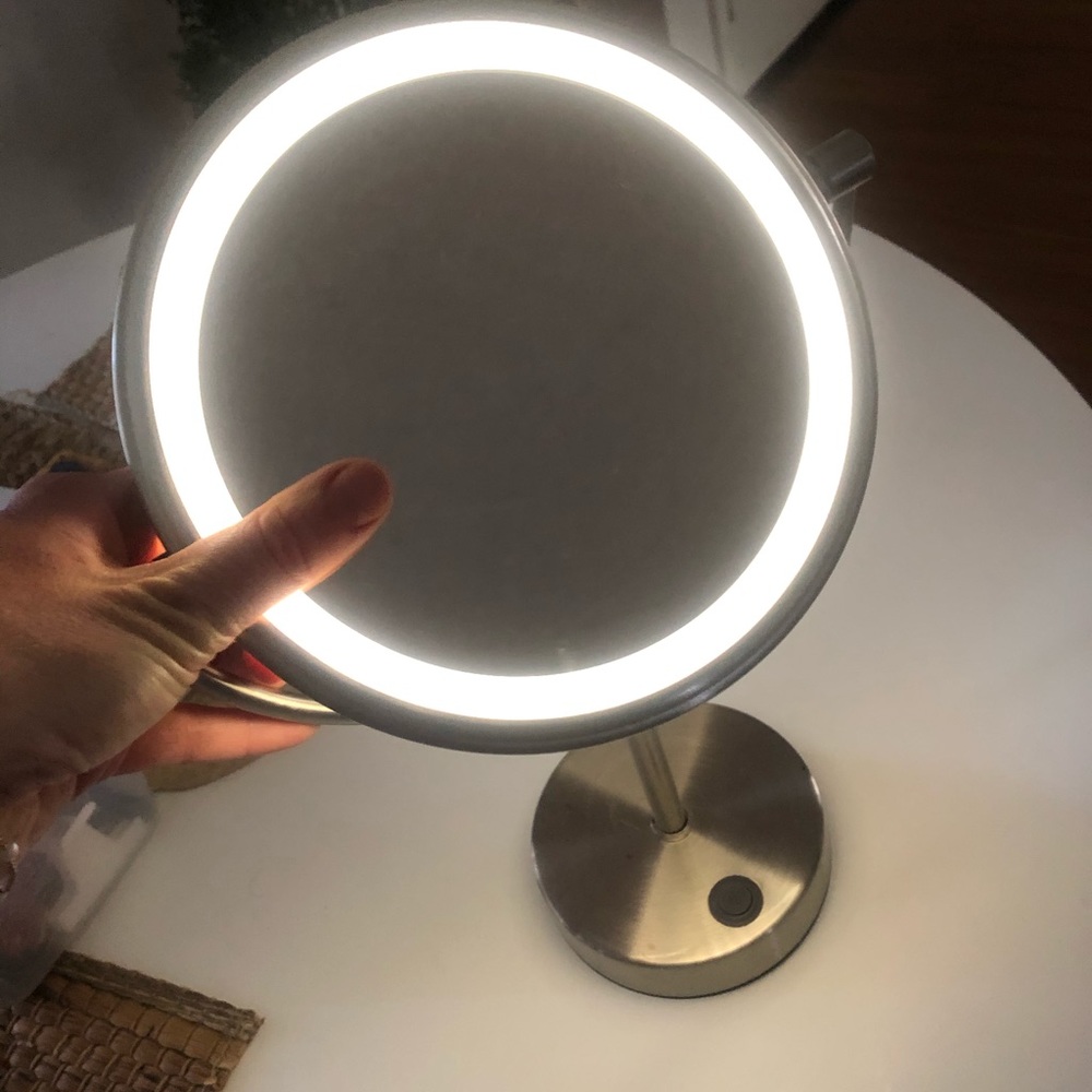 Mirror make up double face / light new   🏷